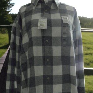 Sonoma, Men's Blue Plaid L/S Flannel Shirt, 3XLT NWT